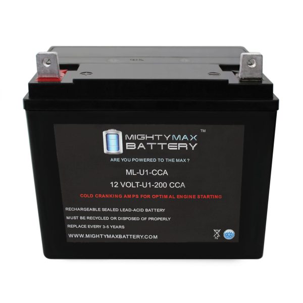 ML-U1 200CCA Battery for Snapper Power Equip. LT160H42GBV LawnTractor