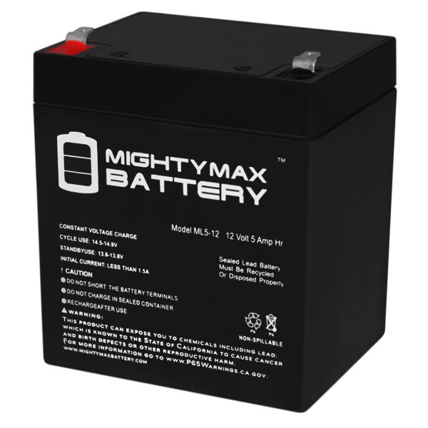 12V 5Ah UPS Battery for Napco Alarms MA1008LKDL
