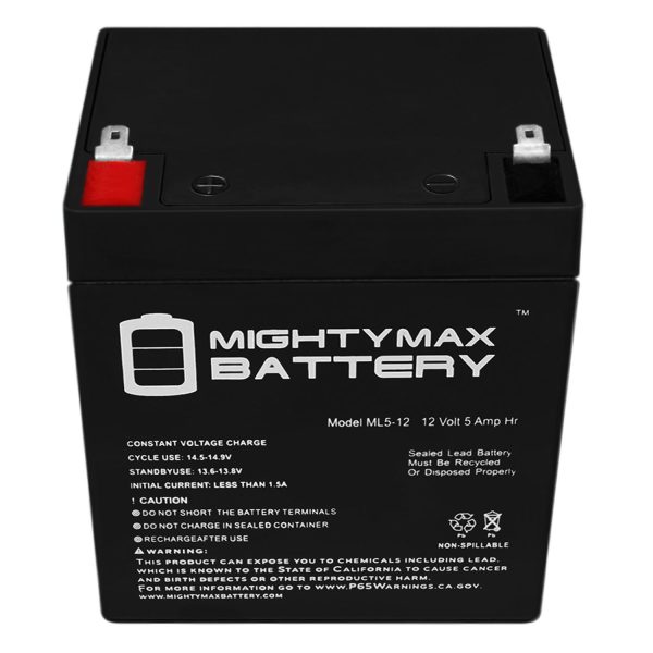 12V 5AH SLA Battery Replaces GE Security Alarm Caddx NX-6