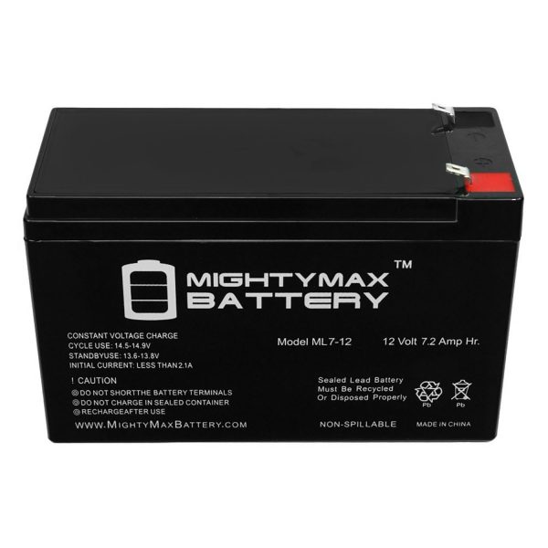 12V 7.2AH SLA Battery Replaces Linear AE-100 Telephone Entry System