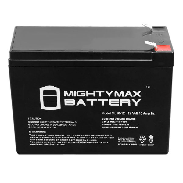12V 10AH SLA Battery Replacement for Emerson AU2100RE, SW1000