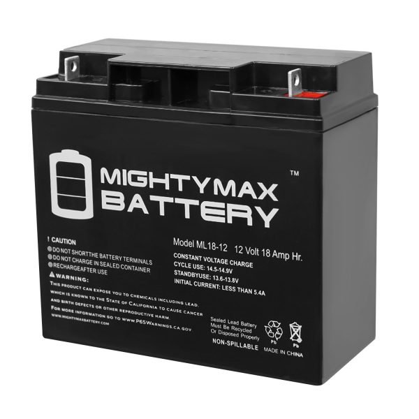 12V 18AH SLA Battery Replacement for Sola ES4000