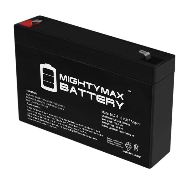 6V 7AH Sealed Lead Acid (SLA) Battery for Emergency Exit Lighting AGM