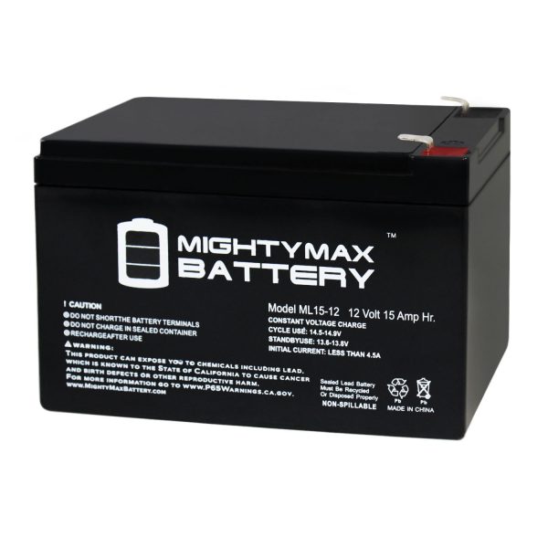 12V 15AH F2 Replacement Battery for Luyuan 250W Ebike