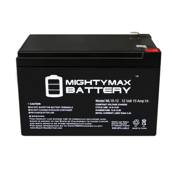 12V 15AH F2 SLA Battery for Trac T10110 Electric Anchor Winch