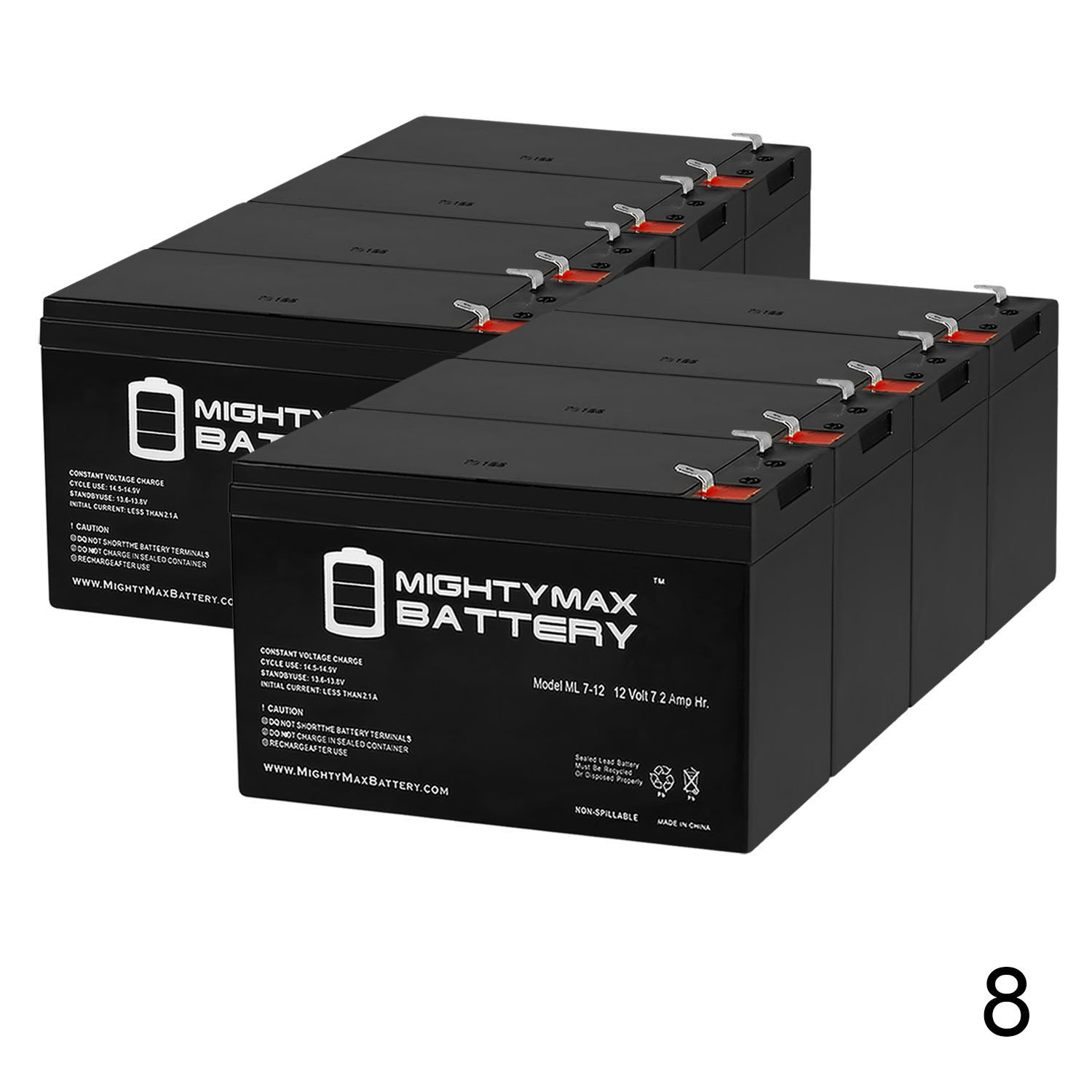 thumbnail interactive-video image 1 of Mighty Max 12V 7Ah SLA Battery – Replacement For NT-1270, AB1270, Alarm, Scooters & More 1 of 1