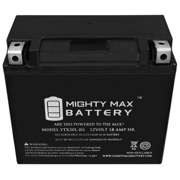 YTX20L-BS REPLACEMENT BATTERY FOR BIG DOG ALL MODELS ALL YEARS