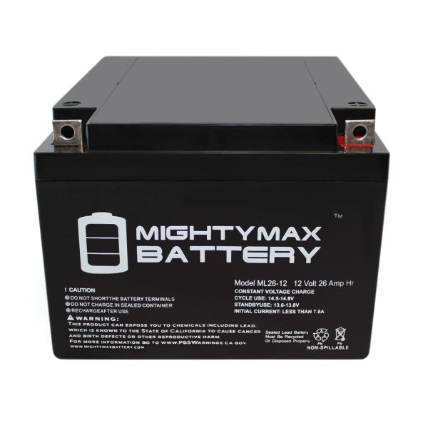 ML26-12 12V 26AH Replacement Battery for NP2612, 12260SLDA, 12260SLDY