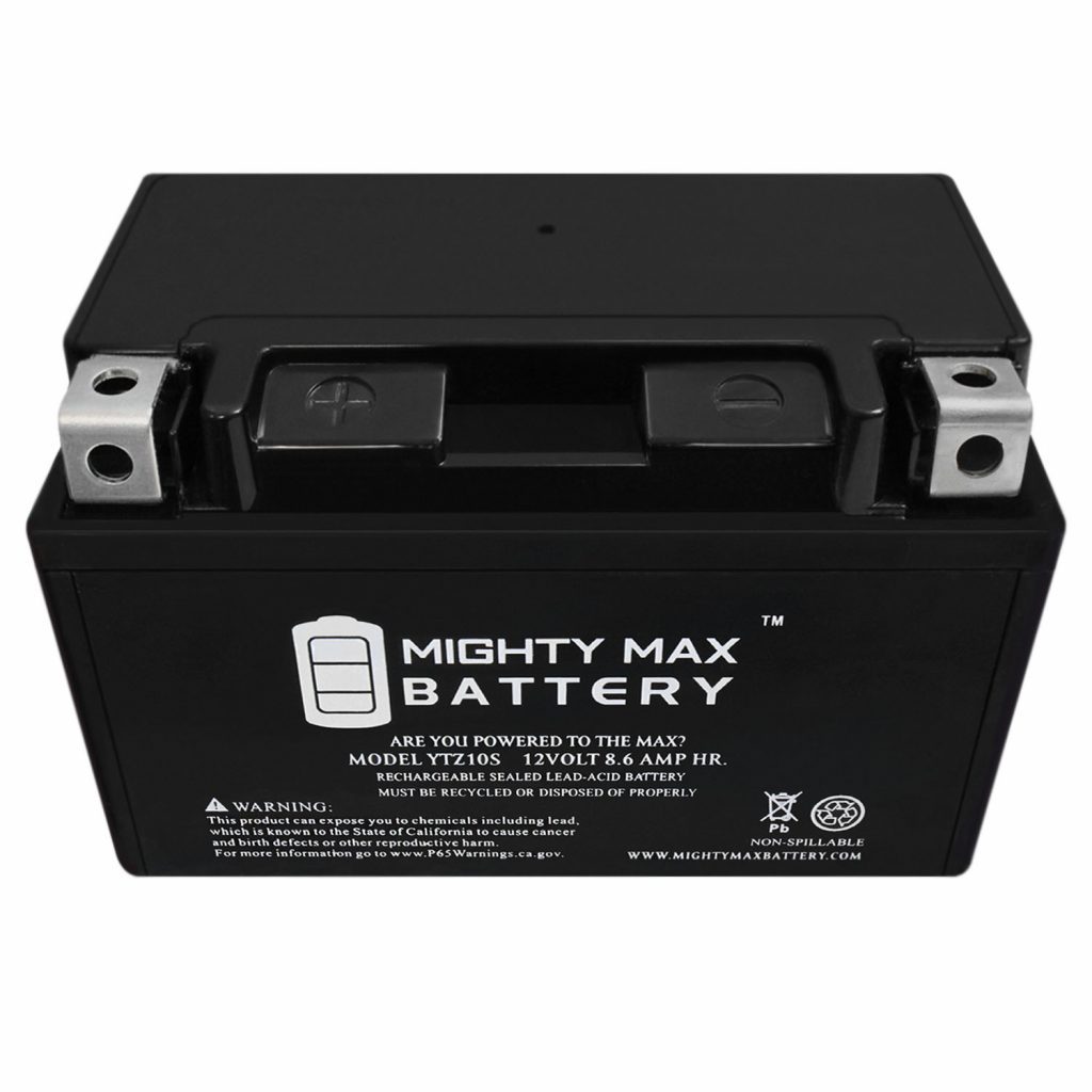 Batteria MOTORPARTS YTZ10S-BS 12V 8,6Ah Per Honda CB 600 FA Hornet ABS 2011-2012 | AGM Senza Manutenzione, Avviamento Potente 190 CCA