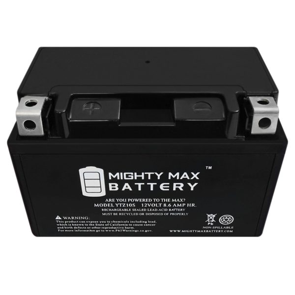YTZ10S 12V 8.6AH Replacement Battery for Numax YTZ10S