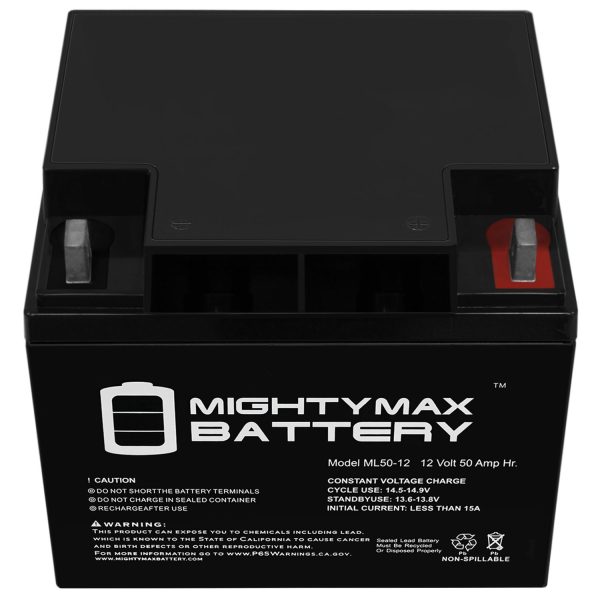 12V 50AH Replacement Battery for Shoprider Streamer 888WSB