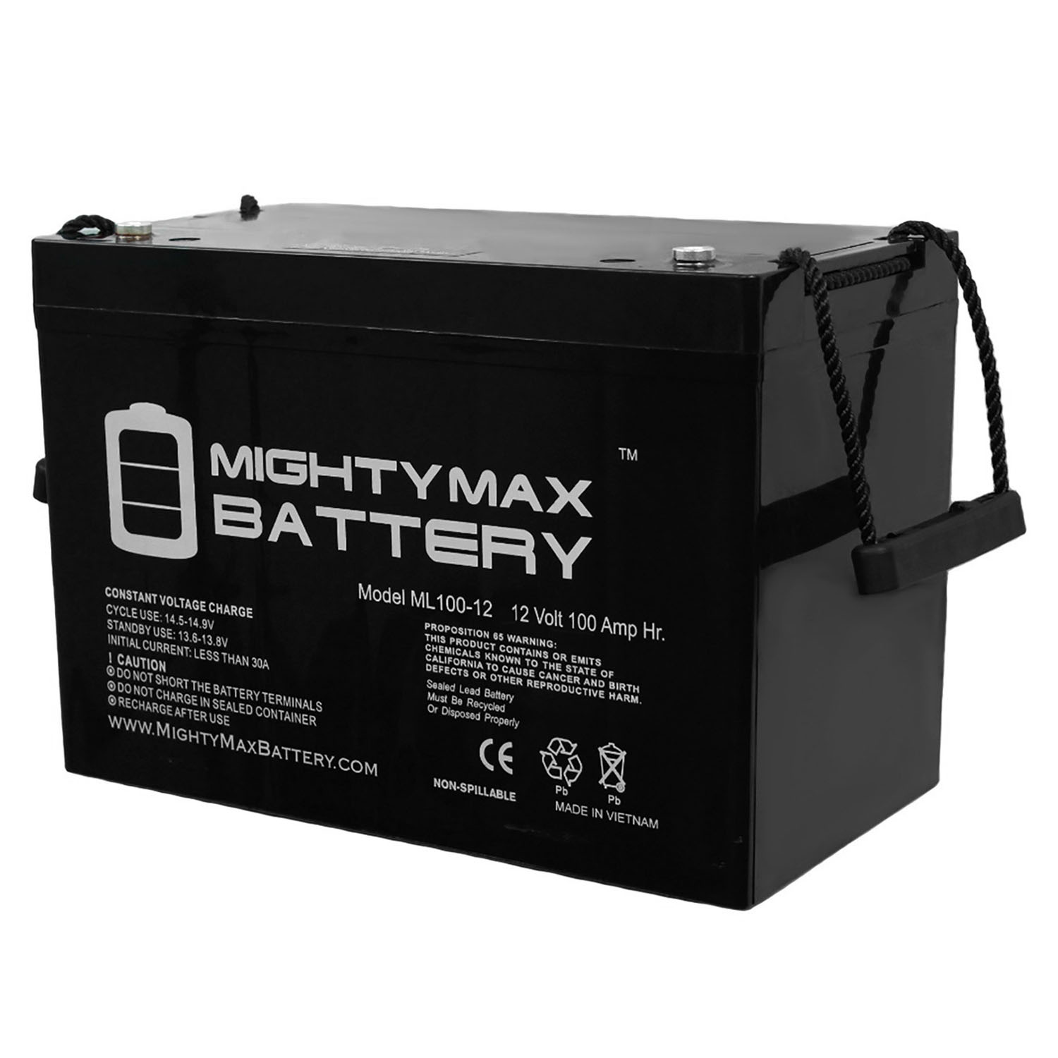 Image of 12v 100ah Battery Replacement For Alpha Cfr 3000nt