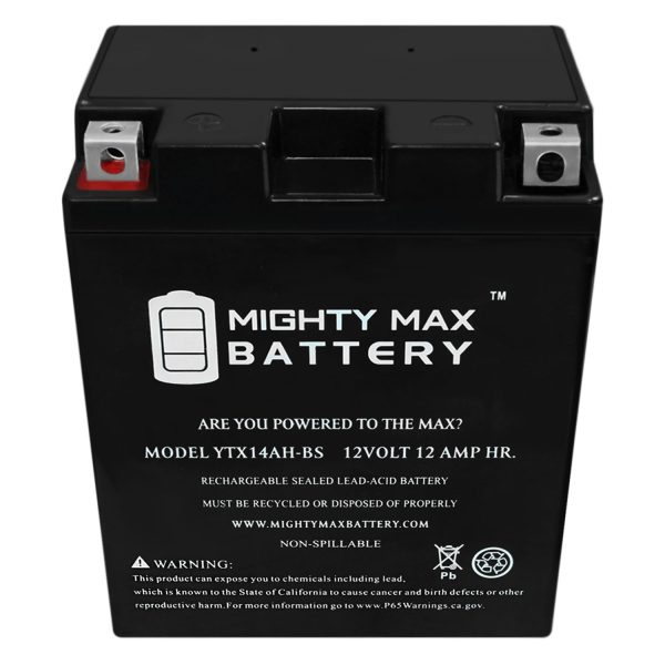 YTX14AH-BS 12V 12Ah Replacement Battery for HJTX14AH-FP-Q