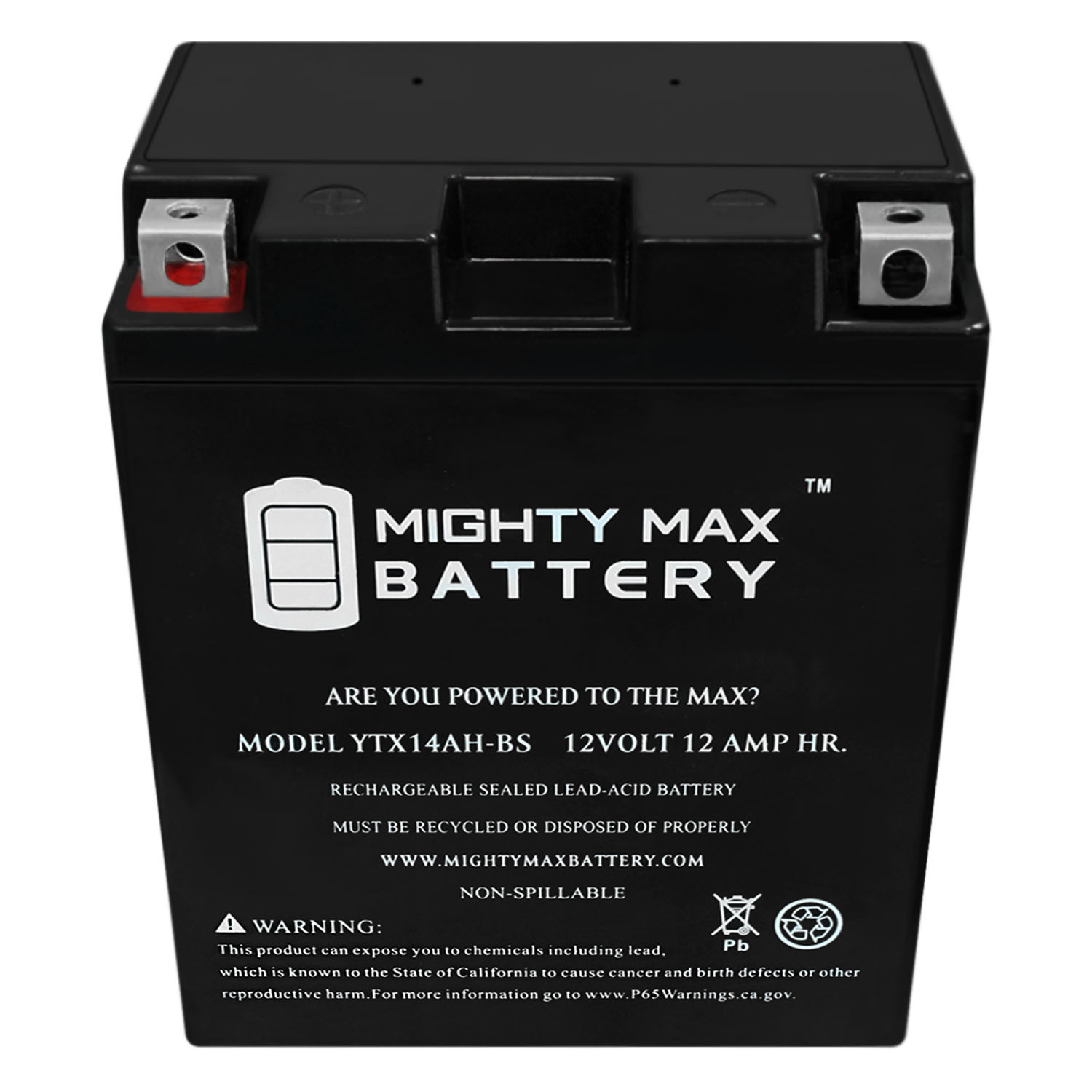 YTX14AH-BS 12V 12Ah Replacement Battery Compatible with Bimota DB2 Final Edition YTX14AH-BS 12V 12Ah Replacement Battery Compatible with Bimota DB2 Final Edition - Image 3