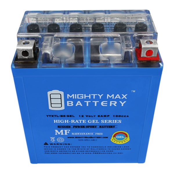 12V 6AH Gel 100CCA Replacement Battery for LTX7L-BS