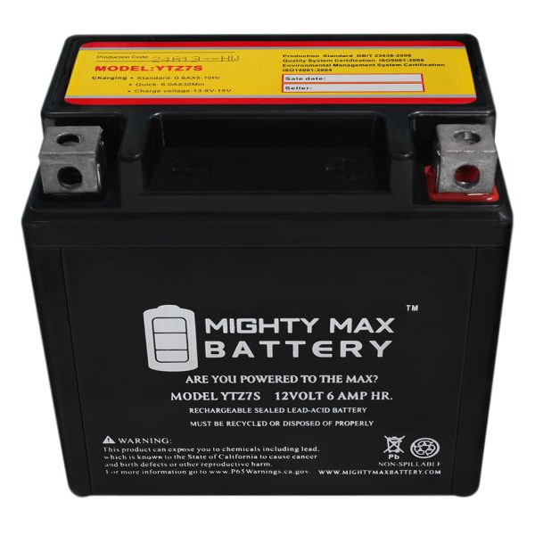 YTZ7S 12V 6AH Replacement Battery compatible with KTM 520 E/XC M/XC Racing 4Stroke(Opt) 00-02