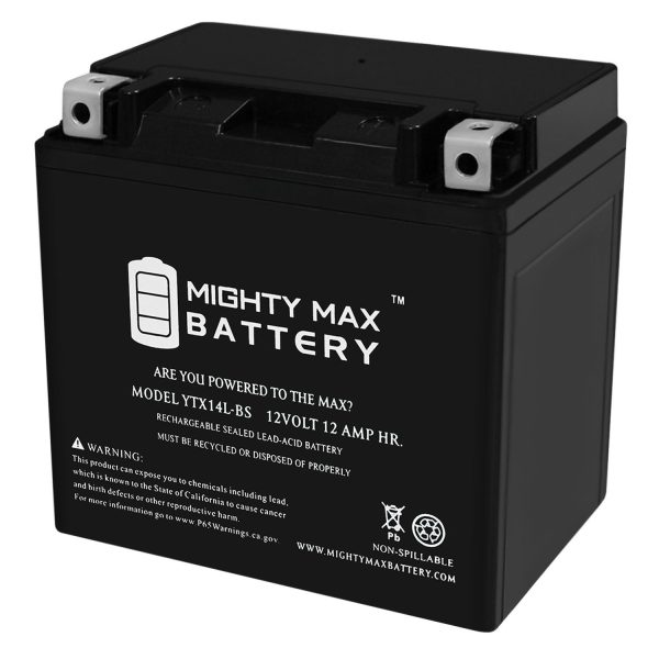 YTX14L-BS Replacement Battery Compatible with Harley-Davidson XL XLH XR1200X Sportster 22