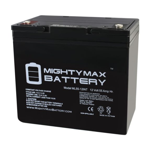 12V 55AH Internal Thread Battery for Merits Health P301, P302, P315