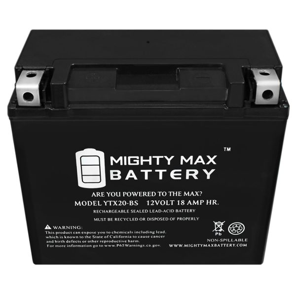 12V 18Ah Replacement Battery for Arctic Cat MudPro 1000 TRV1000