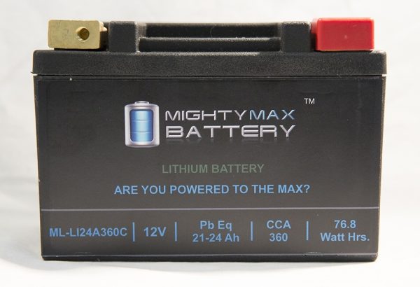 ML-LI20R LiFePO4 12V 20-24ah 330,370 CCA PowerSport Battery