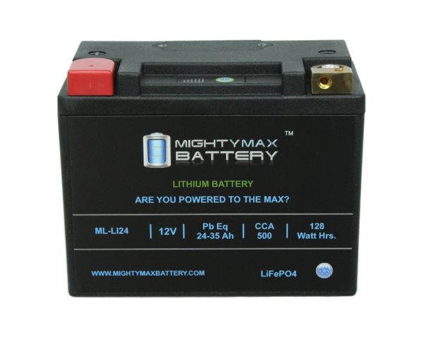 LiFePO4 12V 24-35ah 500 CCA PowerSport Battery