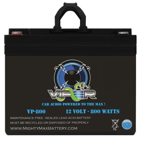 Viper VP-800 12V 800 Watt Replacement Battery for Kinetik (HC800-BLU) Black Power Cell