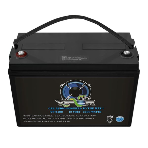Viper VP-2400 12V 2400 Watt Power Cell Replacement Battery for Kinetik Automotive Vehicle Accessory Blu 2400W