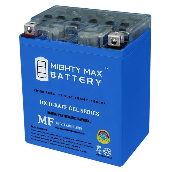 12V 12AH 165CCA GEL Replacement Battery for Yamaha Yfm-350 2Wd 04-06