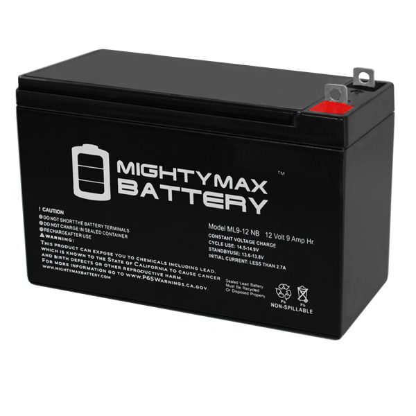 12V 9AH SLA Replacement Battery Compatible with ESG 6FM10