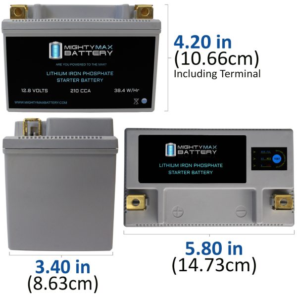 YTX9-BS Lithium Replacement Battery Compatible with UB-YTX9-BS