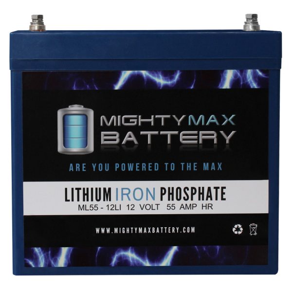 12V 55AH Lithium Battery Replaces Merit Vision P327/P327-2 PowerChair