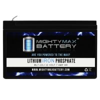 12V 7AH Lithium Replacement Battery for  Yuasa NP7-12FR Retardant