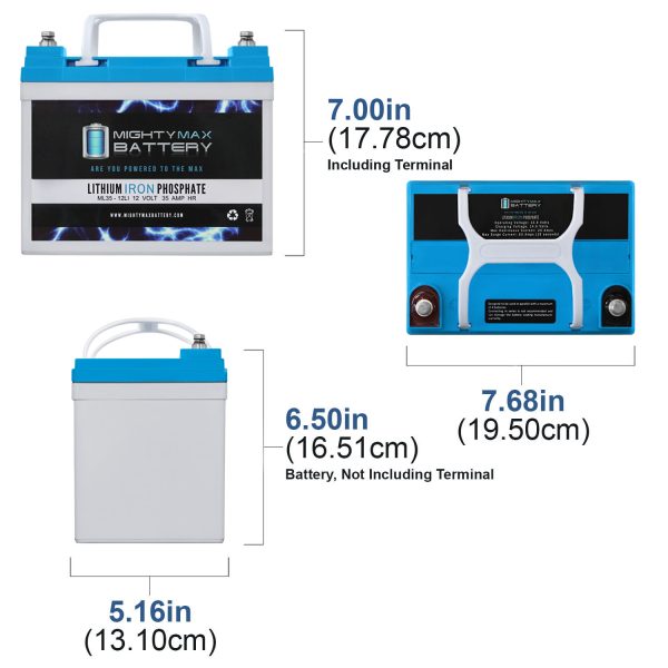12V 35AH U1 Lithium Replacement Battery for Tornado BD-17 Compact Floor Scrubber