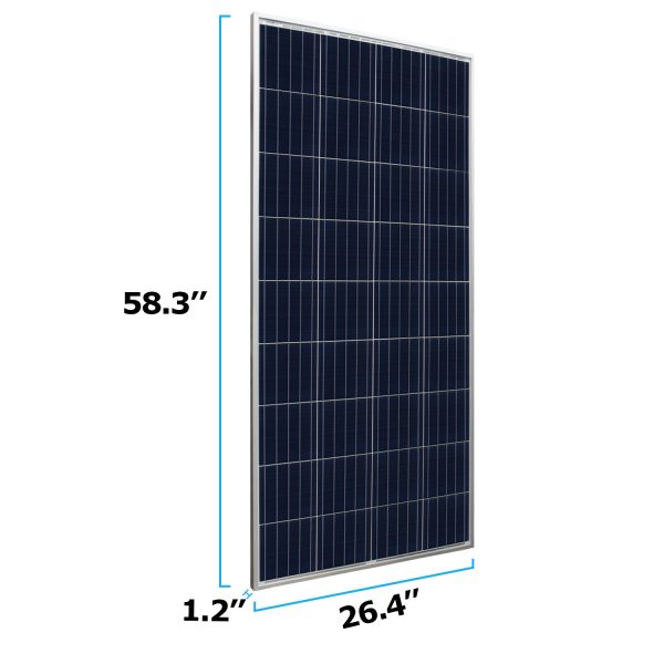 160W Solar Panel 12V Poly Off Grid Battery Charger for Trucks