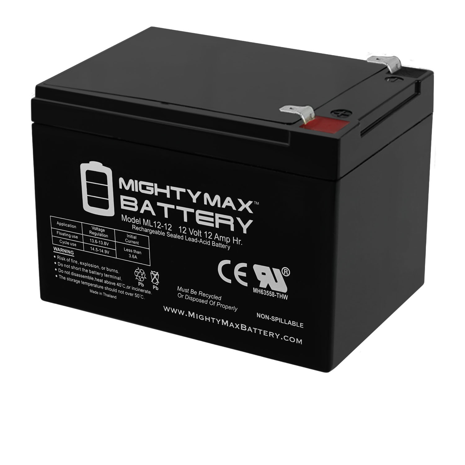 NPP NP6-12Ah F1, 6V 12Ah Battery, Rechargeable Sealed Lead Acid 6V 12Ah  Battery F1 Terminal Replace 6FM12, 6-DW-12 AB12120 Distribution Control,  Solar