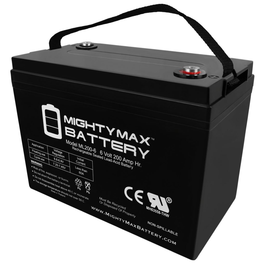 ML2006 6 Volt 200 AH, Internal Thread (INT) Terminal, Rechargeable