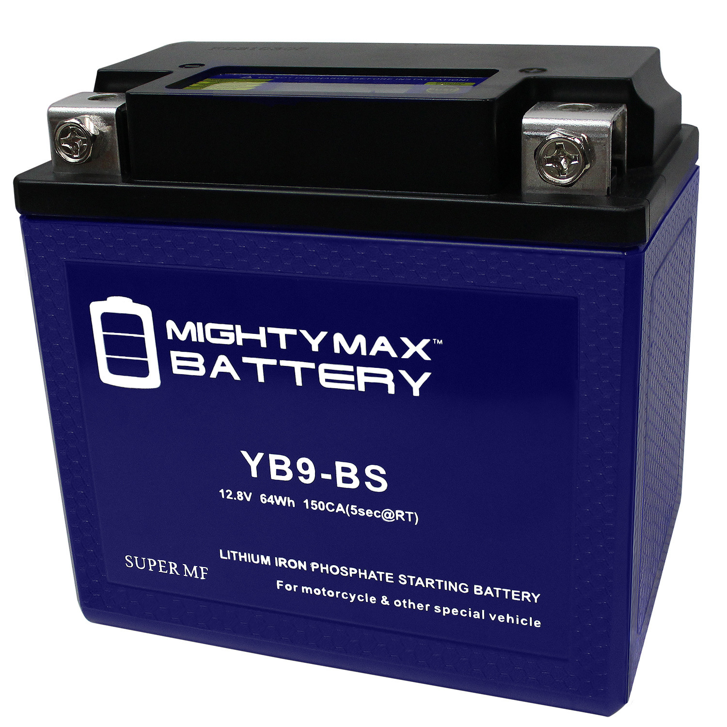 Mighty Max Battery YB9-BSLiFePO4 - 12 Volt 9 AH, 150 CCA, Lithium Iron  Phosphate (LiFePO4) Battery - MightyMaxBattery