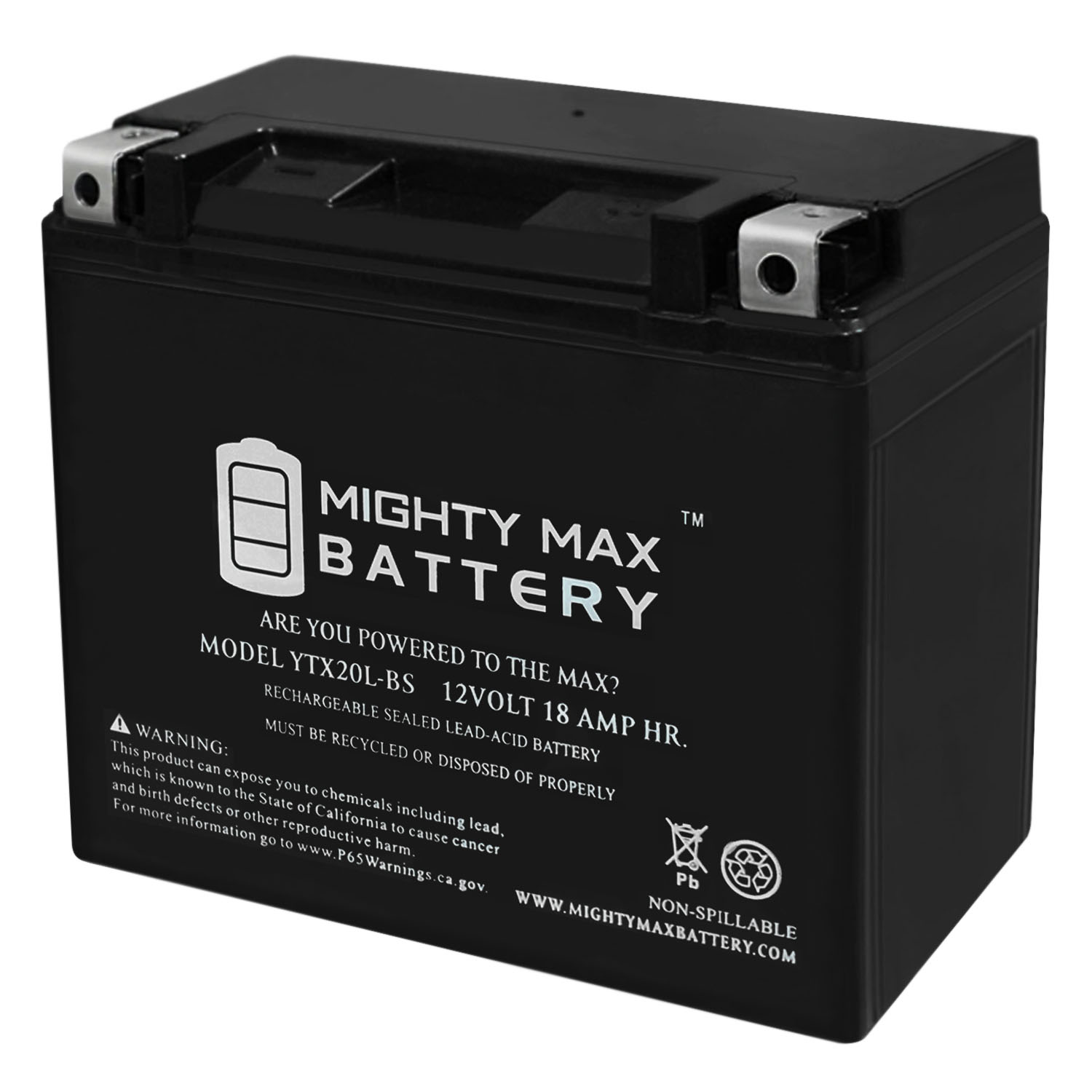 YTX20L-BS Power Sport AGM Series Sealed AGM Battery YTX20L-BS Power Sport AGM Series Sealed AGM Battery