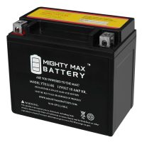 YTX12-BS -12 Volt 10 AH, 180 CCA, Rechargeable Maintenance Free SLA AGM Motorcycle Battery