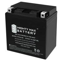 YTX16-BS -12 Volt 14 AH, 230 CCA, Rechargeable Maintenance Free SLA AGM Motorcycle Battery