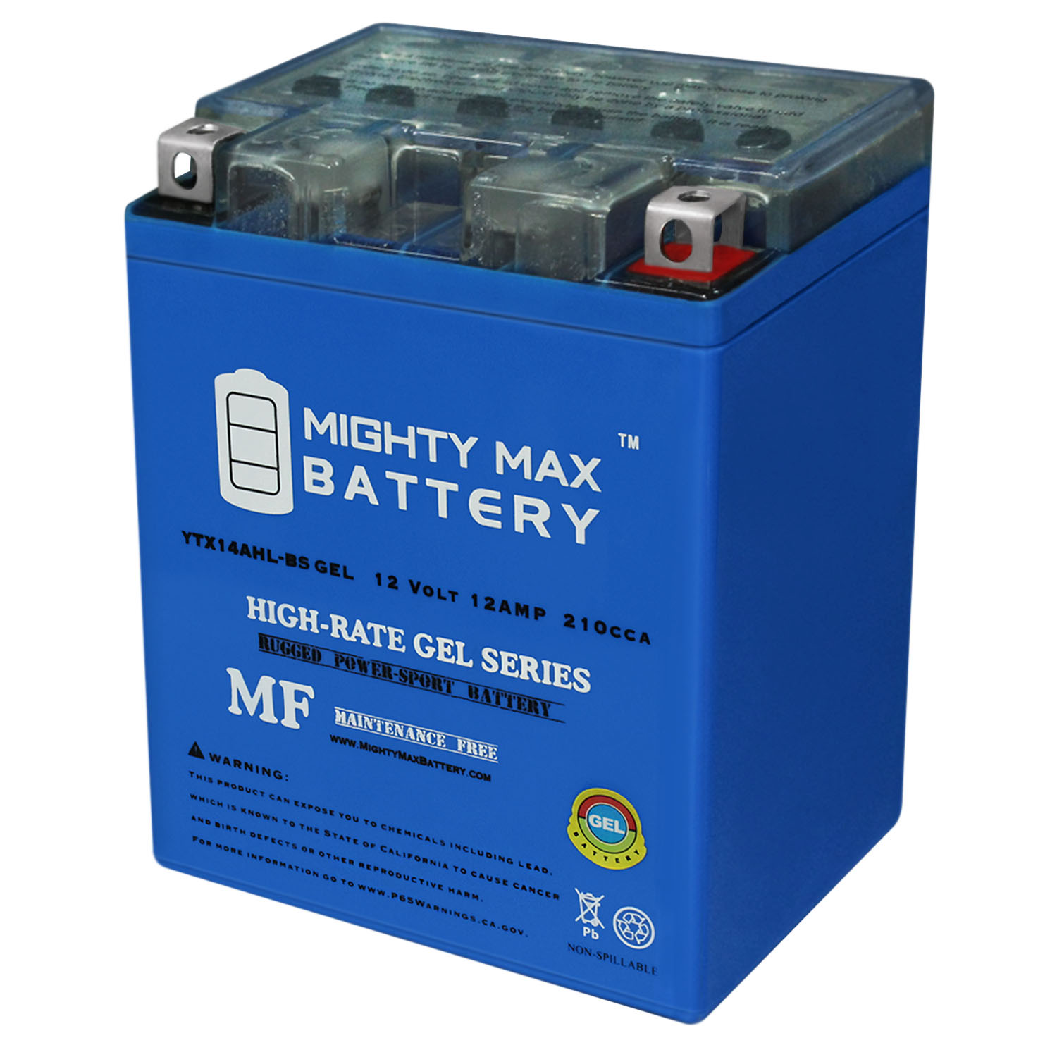 Mighty Max Battery Reemplazo de batería de gel de 12V 75AH para coche y  camión AGM BCI Group 65