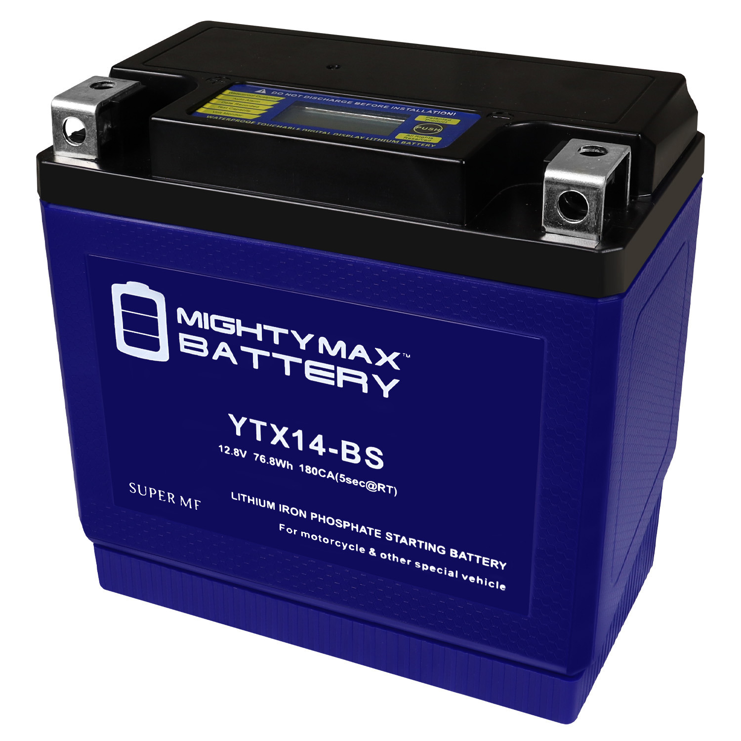 YTX14-BS Lithium Replacement Battery Compatible with PS-14BS-018 Powersport