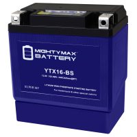 Mighty Max Battery YTX16-BSLIFEPO4 - 12 Volt 14 AH, 360 CCA, Lithium Iron Phosphate (LiFePO4) Battery