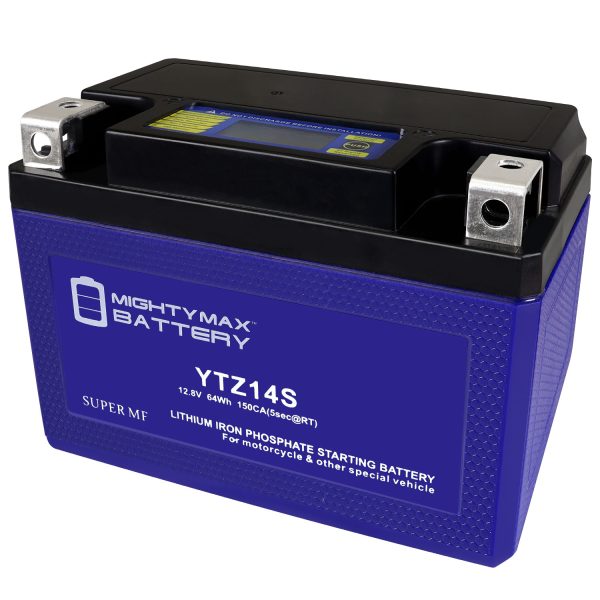 Mighty Max Battery YTZ14SLIFEPO4 12 Volt 11.2 AH, 225 CCA, Lithium