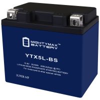 Mighty Max Battery YTX5L-BSLIFEPO4 - 12 Volt 4 AH, 150 CCA, Lithium Iron Phosphate (LiFePO4) Battery