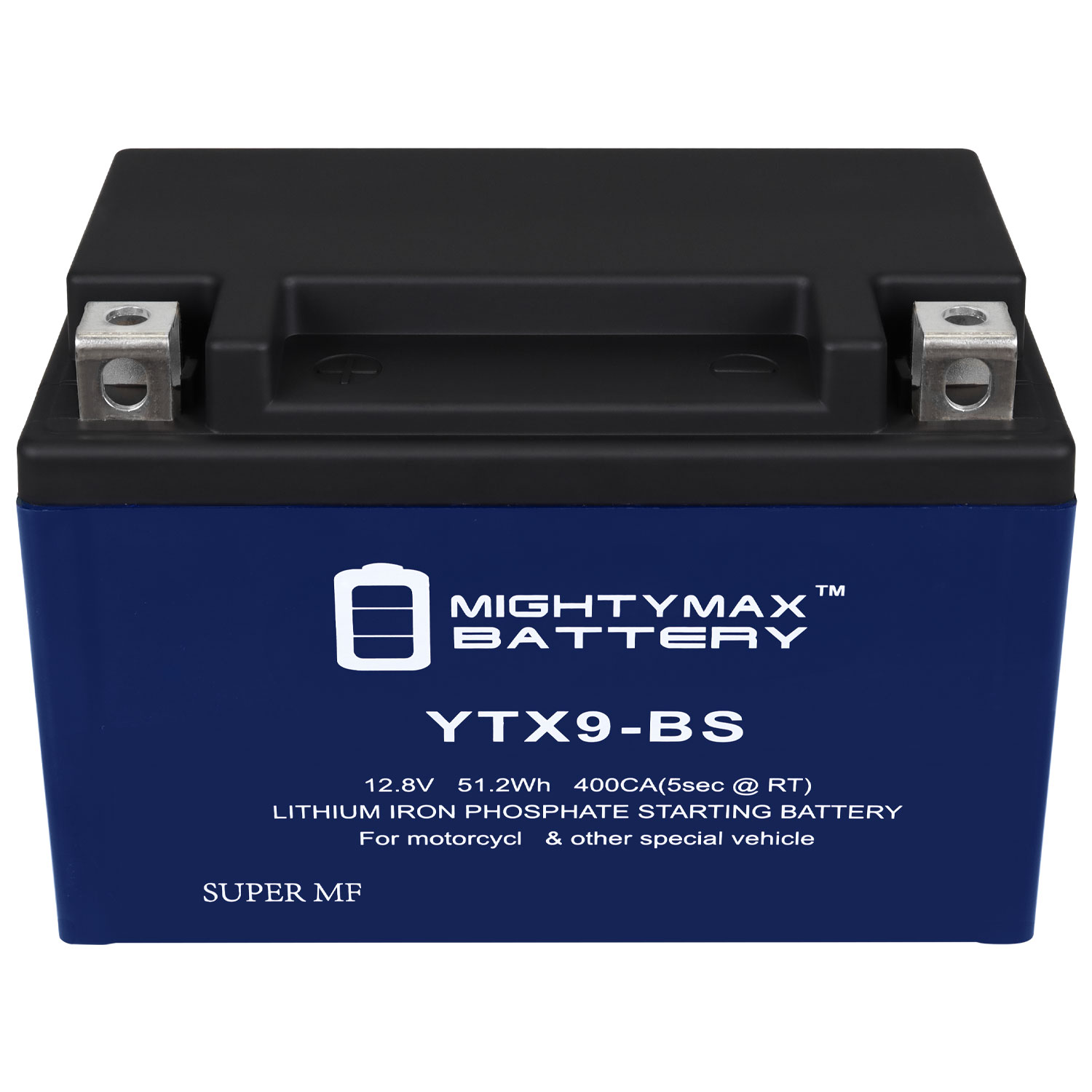 Mighty Max Battery YTX9-BSLIFEPO4 - 12 Volt 8 AH, 300 CCA, Lithium
