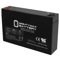 ML7-6 - 6 Volt 7 AH, F1 Terminal, Rechargeable SLA AGM Battery, Mighy Max Product