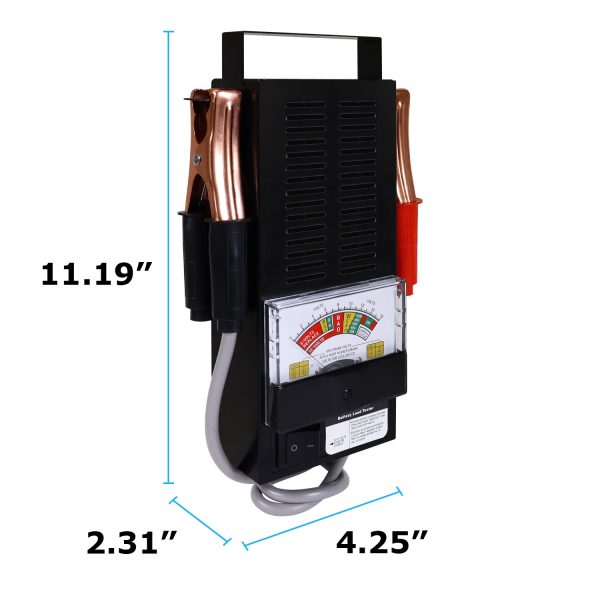 6V / 12V 100amp Battery load tester with voltmeter for Marine, RV, Golf cart, Automotive and powersport batteries
