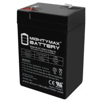 Mighty Max Battery ML4-6 - 6 Volt 4.5 AH, F1 Terminal, Rechargeable SLA AGM Battery