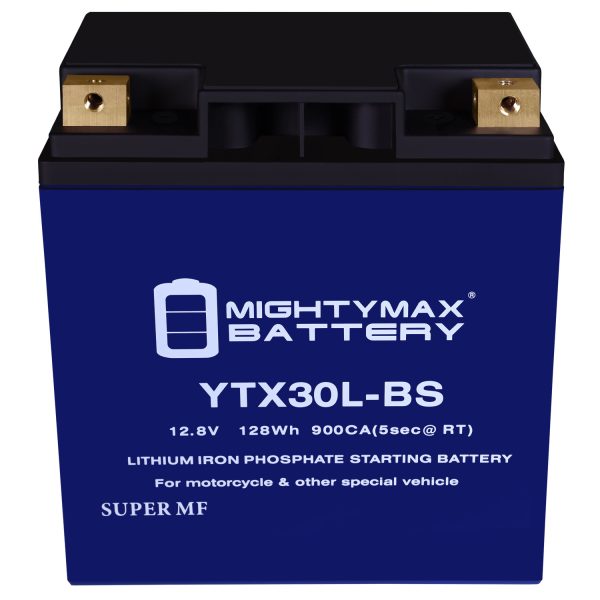 Mighty Max Battery YTX30L-BSLIFEPO4 - 12 Volt 30 AH, 680 CCA, Lithium Iron Phosphate (LiFePO4) Battery